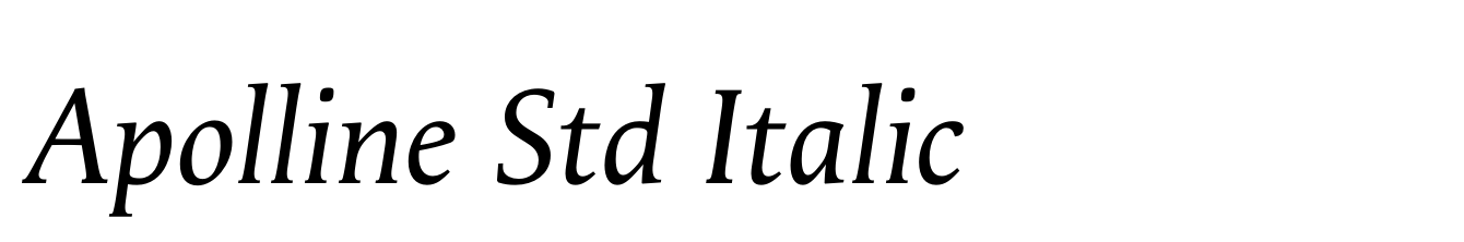 Apolline Std Italic